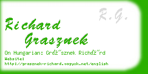 richard grasznek business card